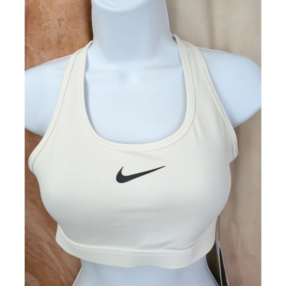 Nike Sports Swoosh Bra White